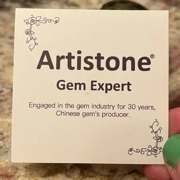 Artistone Gem Dragon Blood Stone Skull Crystal - Picture 7 of 7